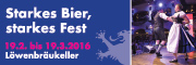 Starkbierzeit im Löwenbräukeller bis zum 19.03.2016 - der Triumphator ist da
